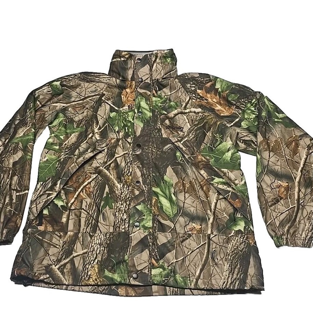 Field And Stream Reatree Hardwoods Camouflage Hunting Jacket Mens Large Hooded